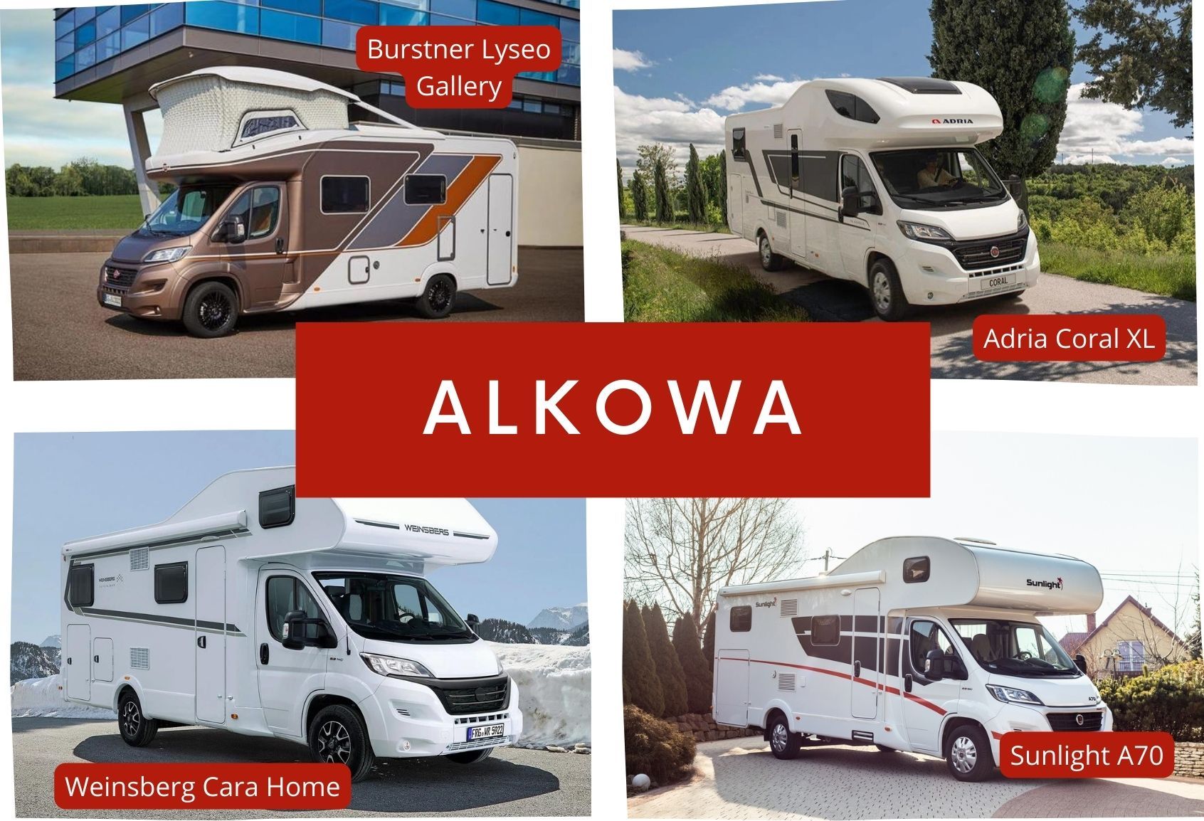 Types of campers - alcove
