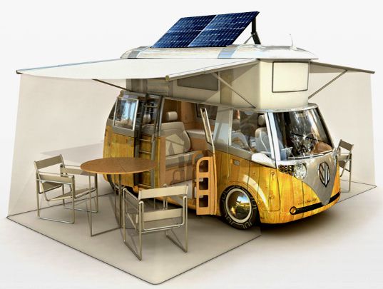 Solar panels in a motorhome – main image