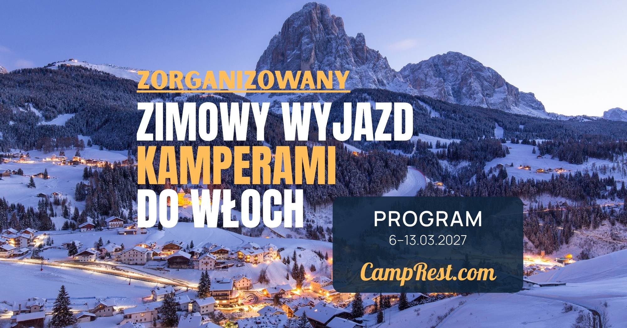 Winter camper trip with CampRest 2027 - a week full of attractions in the Dolomites! – image 1
