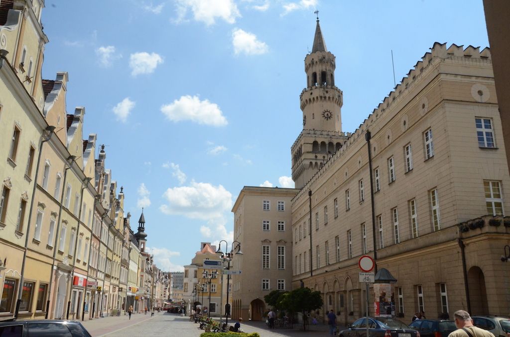 The market square in Opole dazzles with its architecture