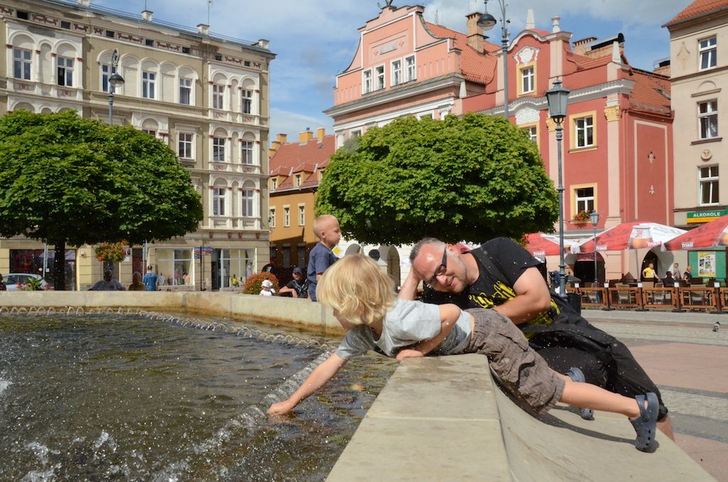 Fountain on the Wałbrzych market square